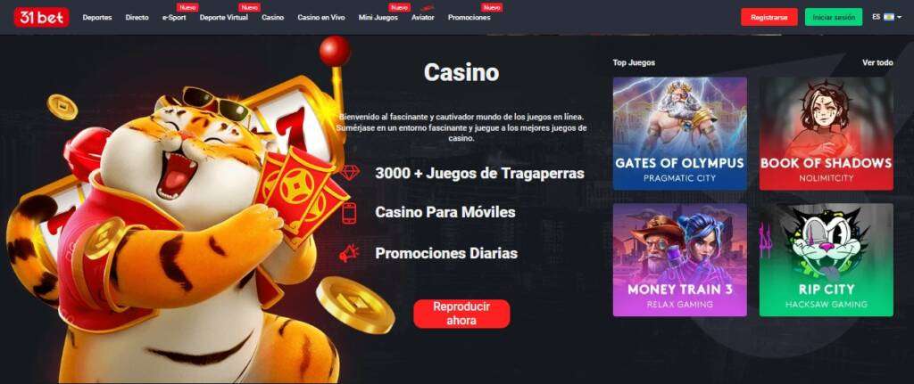 Los juegos más populares del casino 31Bet